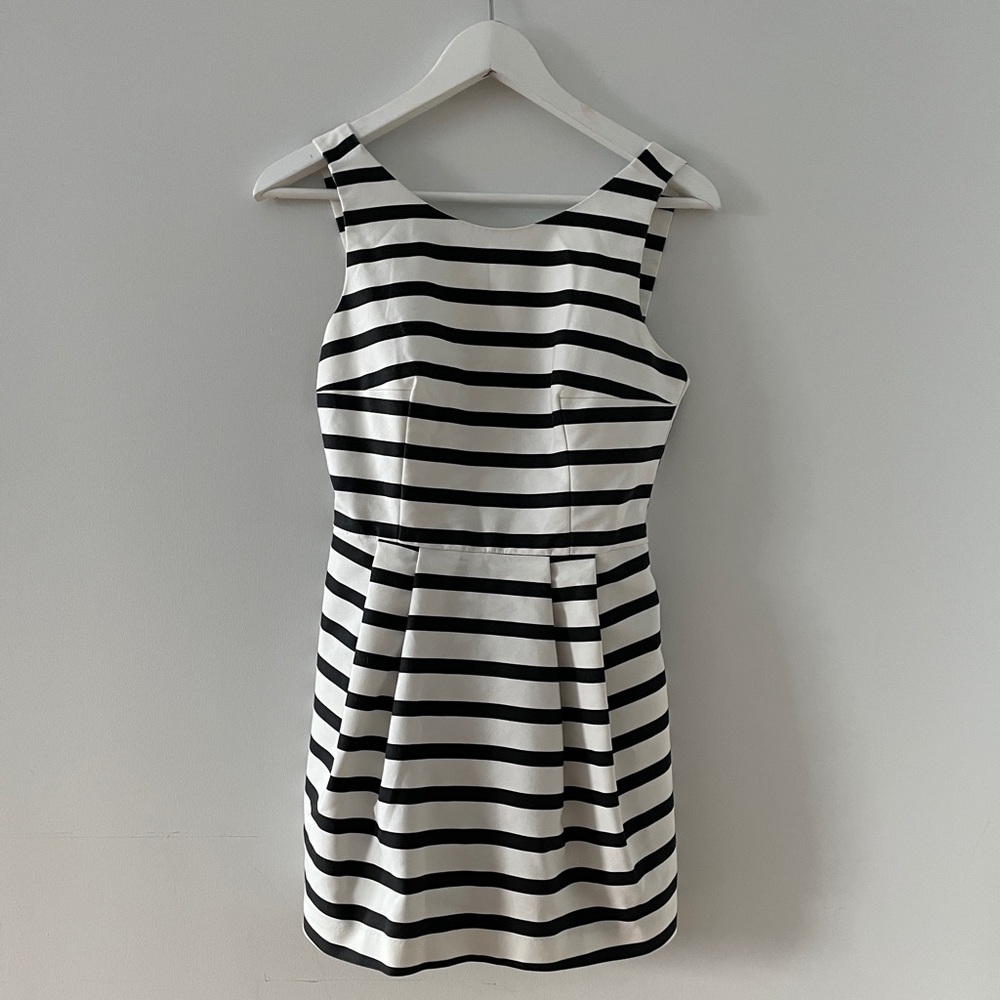 Zara black and white stripes dress/romper